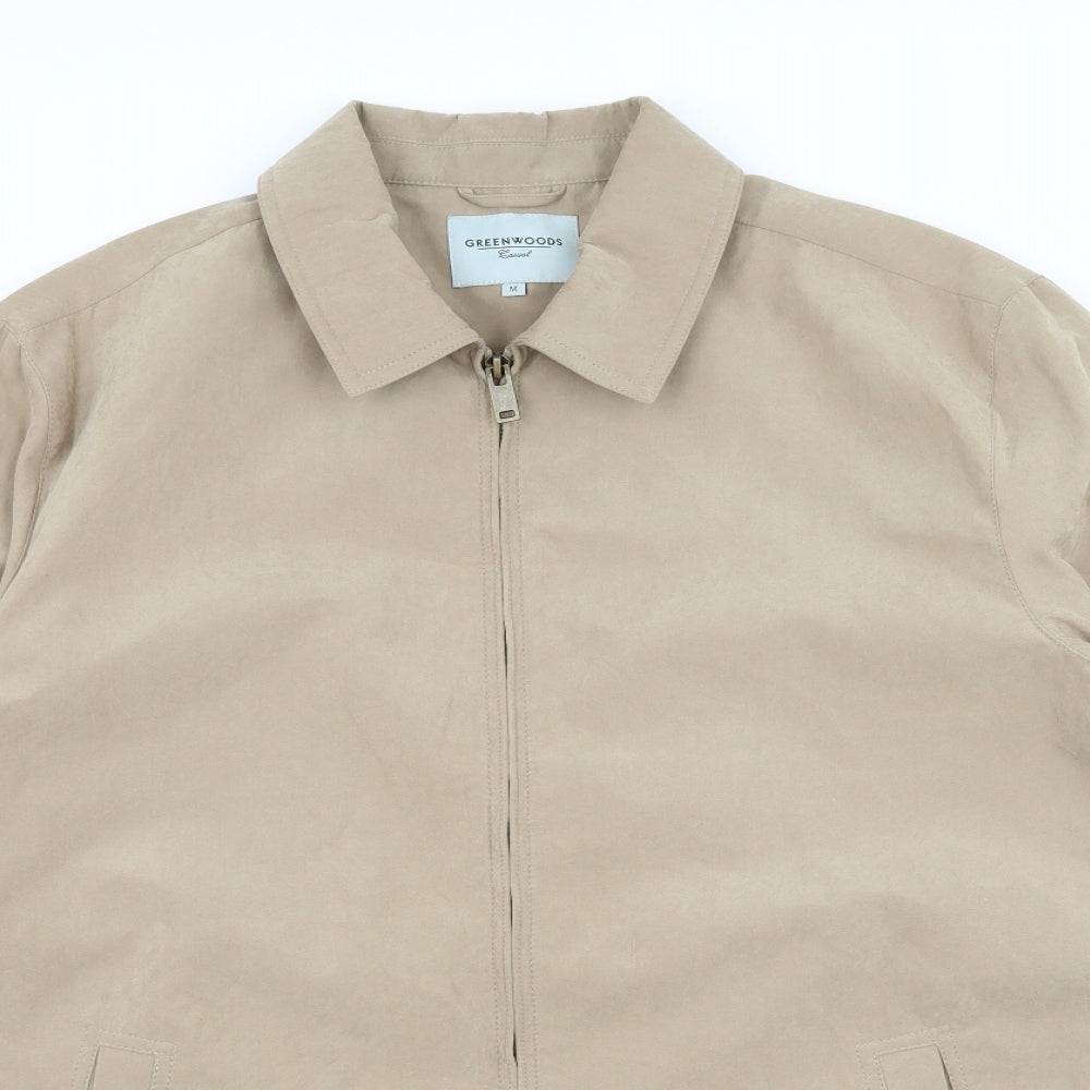 Greenwoods Mens Beige   Bomber Jacket Jacket Size M