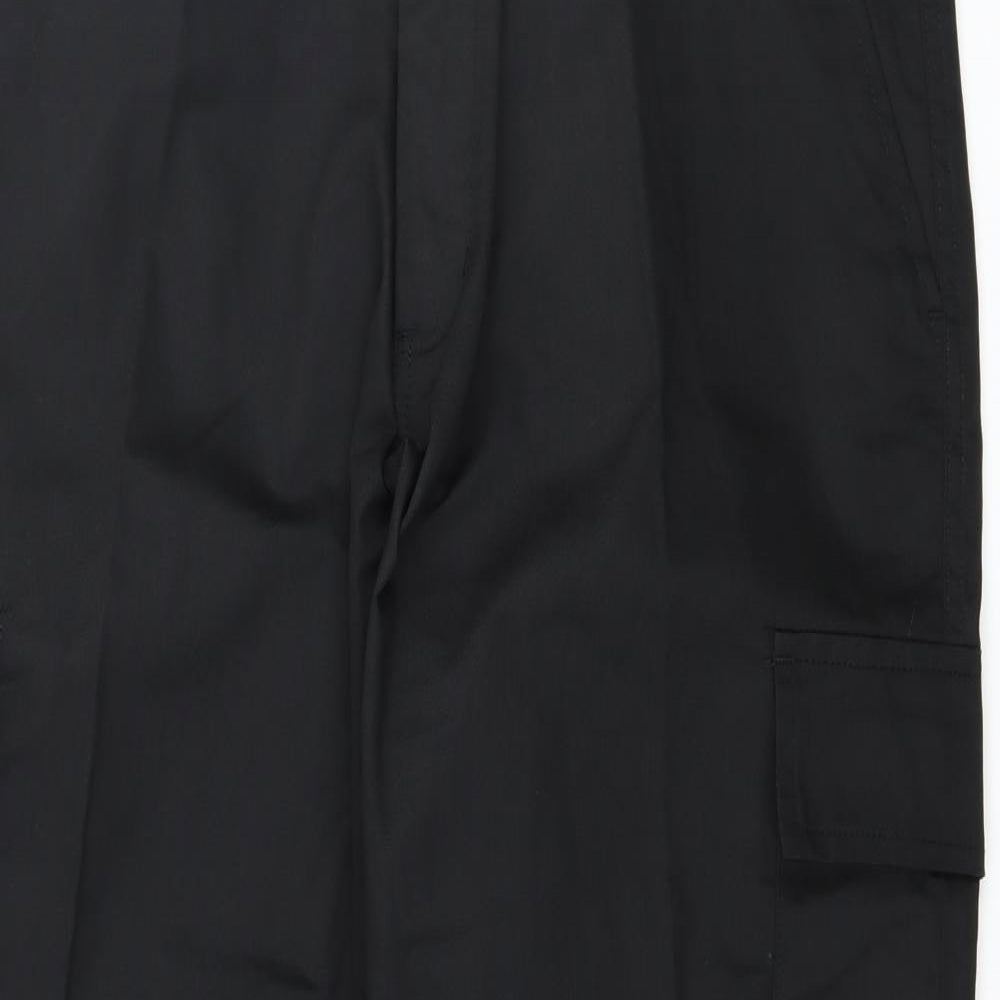 Uneek Womens Black   Trousers  Size 16 L30 in