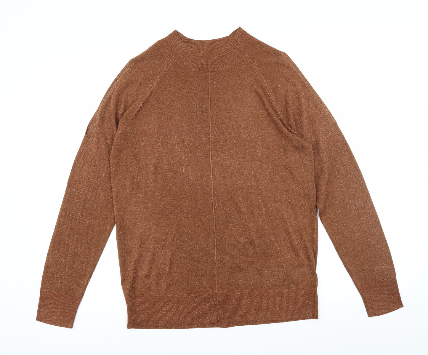 NEXT Womens Brown  Knit Pullover Jumper Size 12  - Open Sleeves