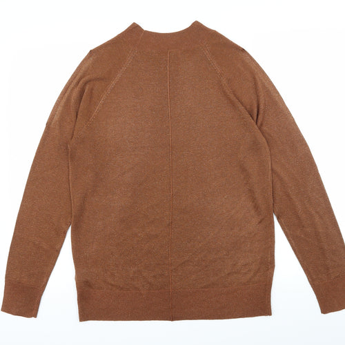 NEXT Womens Brown  Knit Pullover Jumper Size 12  - Open Sleeves