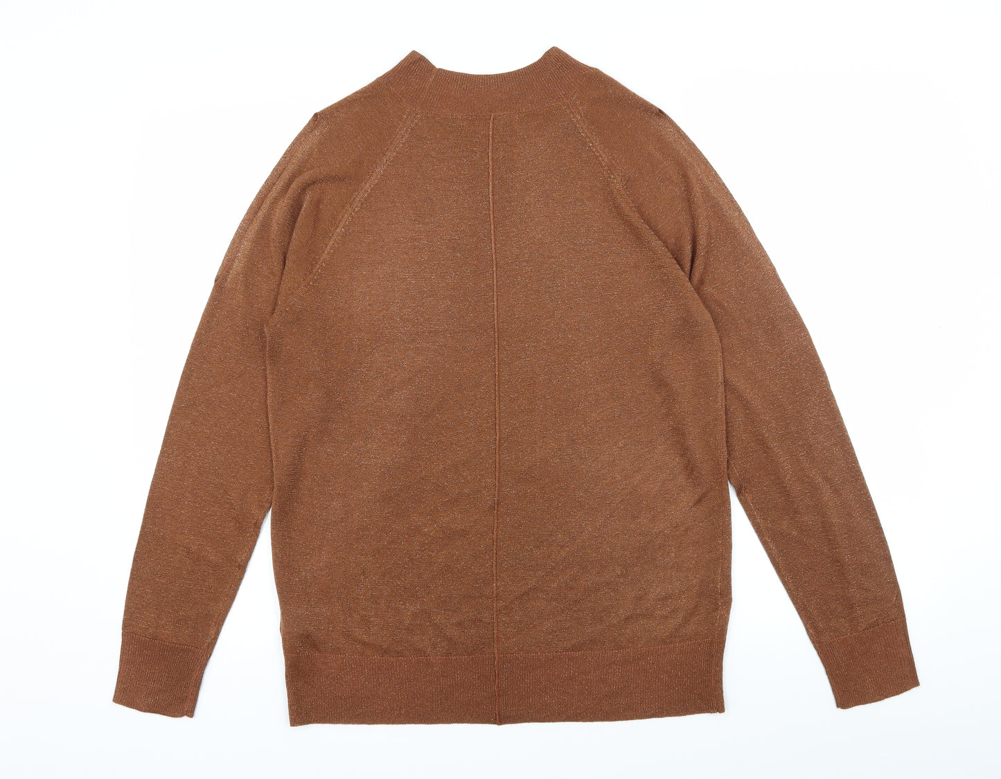 NEXT Womens Brown  Knit Pullover Jumper Size 12  - Open Sleeves