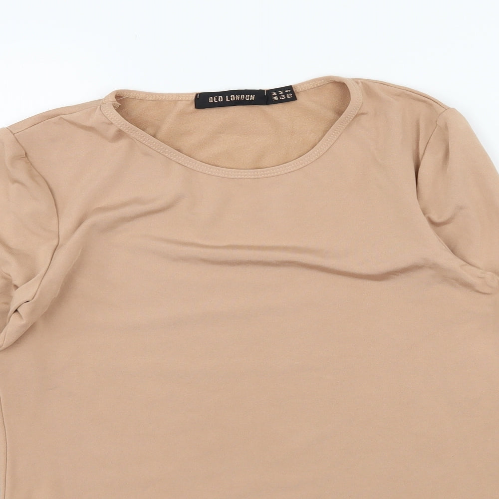 QED London Womens Pink  Jersey Basic T-Shirt Size M