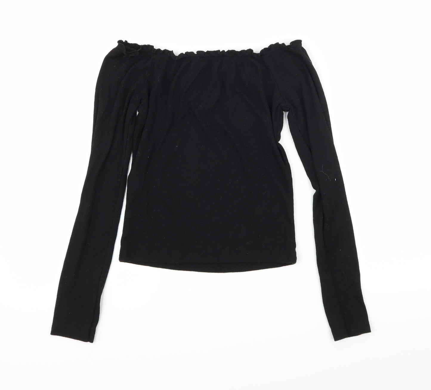 Primark Womens Black  Jersey Basic T-Shirt Size 6