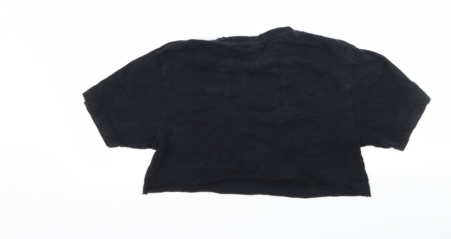 ellesse Womens Black  Jersey Basic T-Shirt Size 8