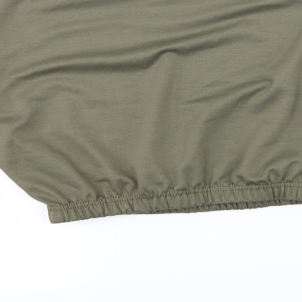 Femme Luxe Womens Green  Jersey Pullover Sweatshirt Size S