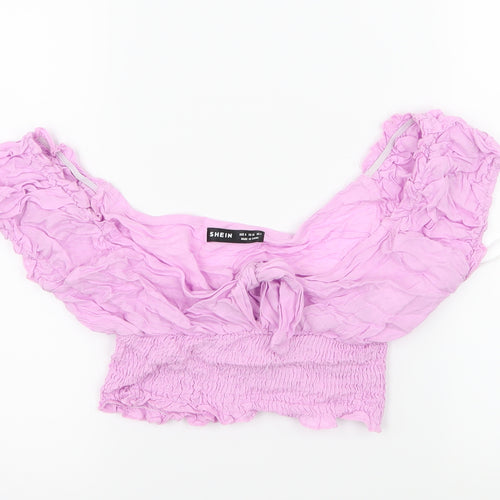 SheIn Womens Purple   Basic Blouse Size S