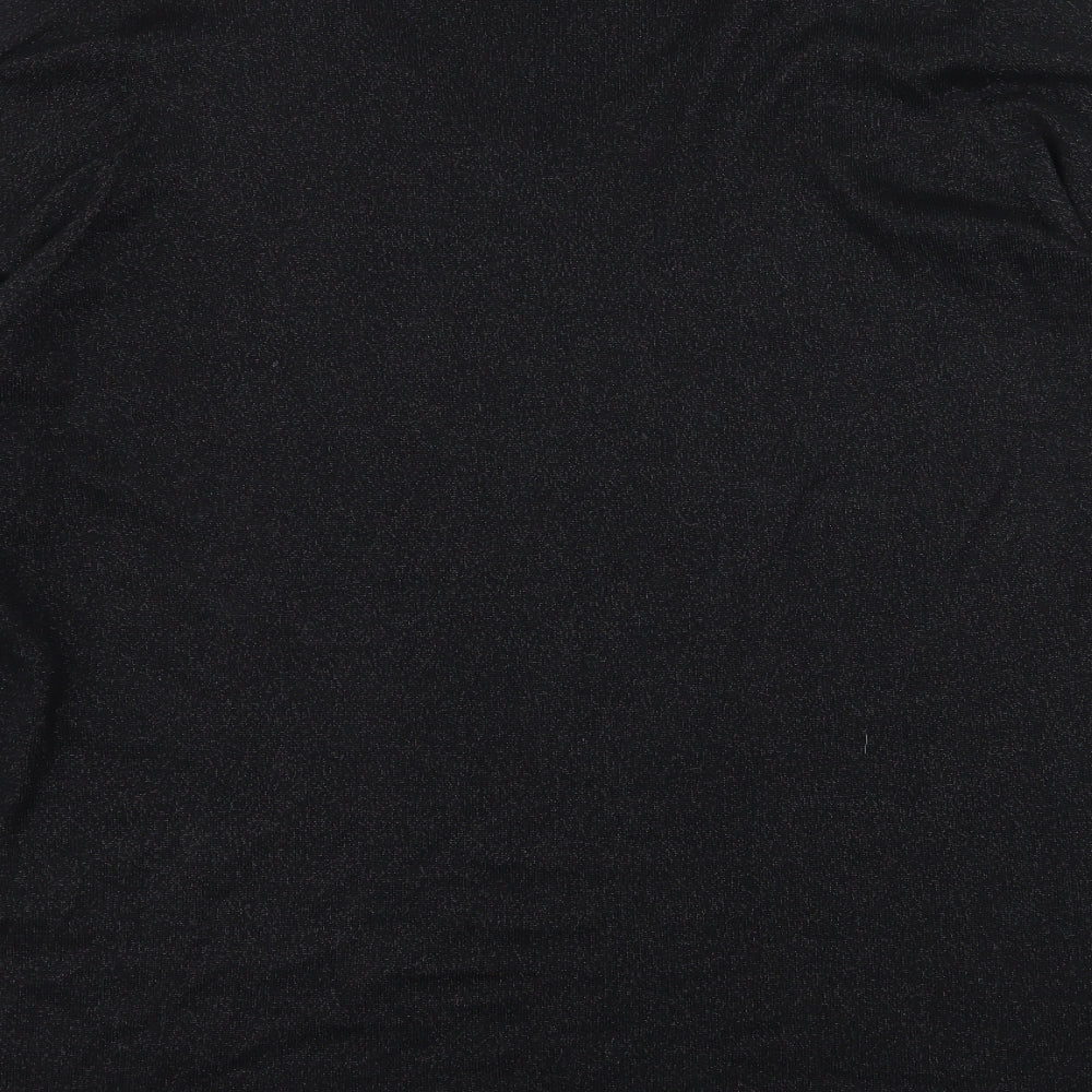 F&F Womens Black  Knit Pullover Jumper Size 22  - Cut out neck