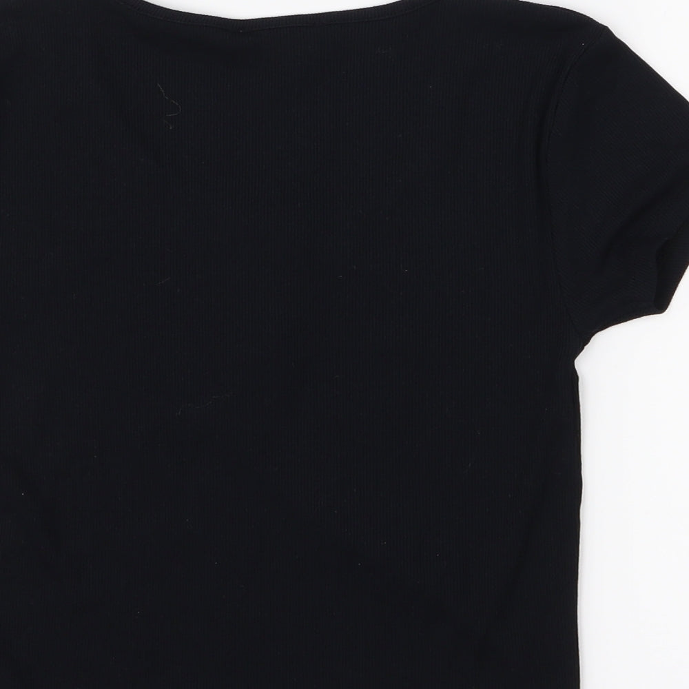 Primark Womens Black   Basic T-Shirt Size XS