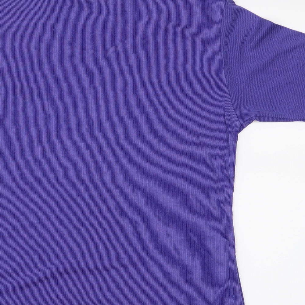 Country Casuals Womens Purple  Jersey Basic T-Shirt Size M