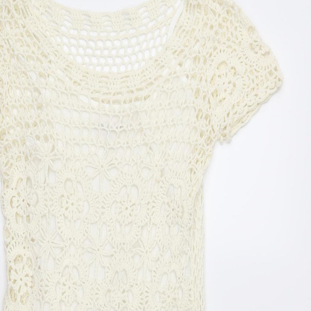 River Island Womens Ivory  Crochet A-Line  Size 12