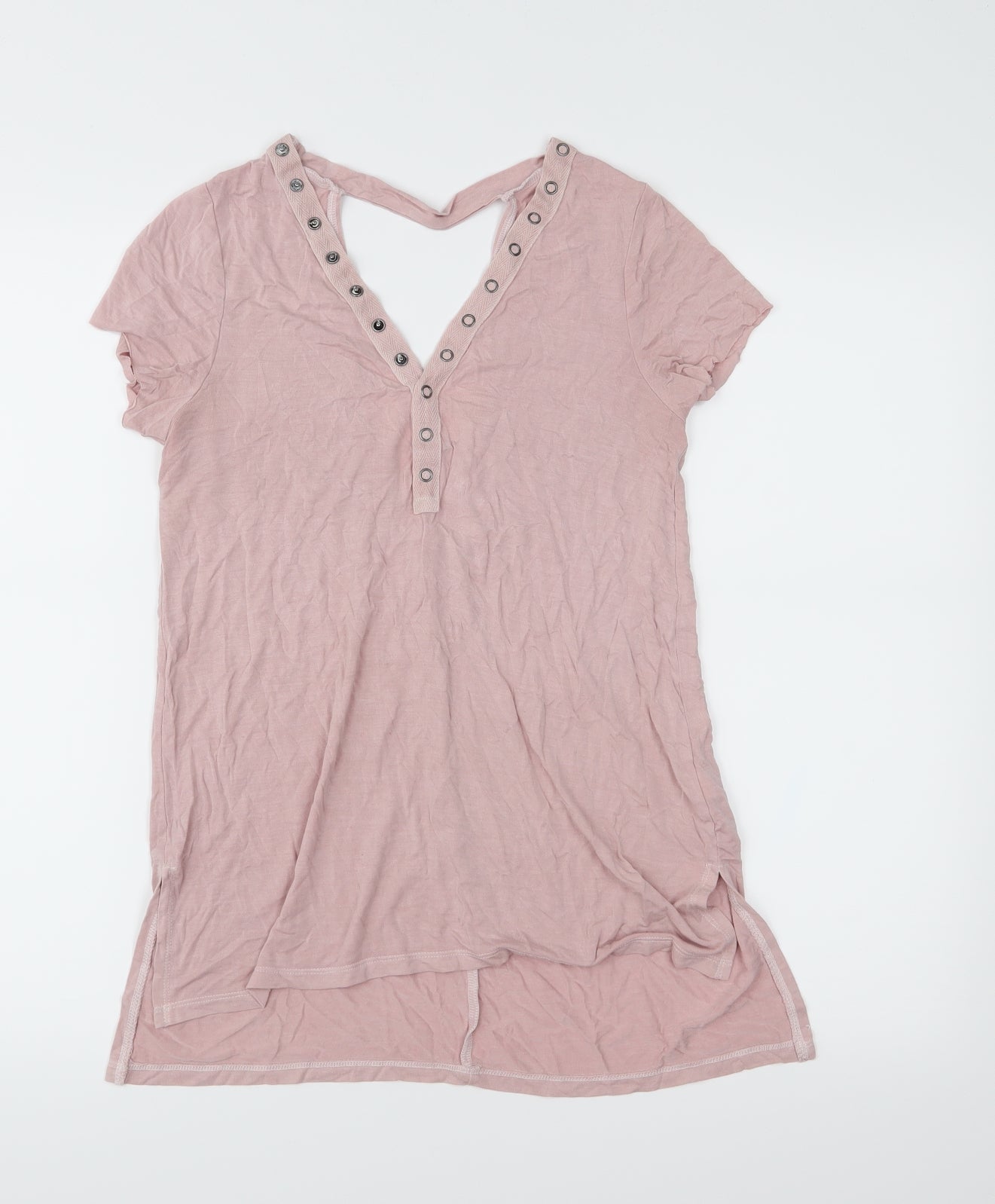 American Eagle Outfitters Womens Pink  Jersey Basic T-Shirt Size XS