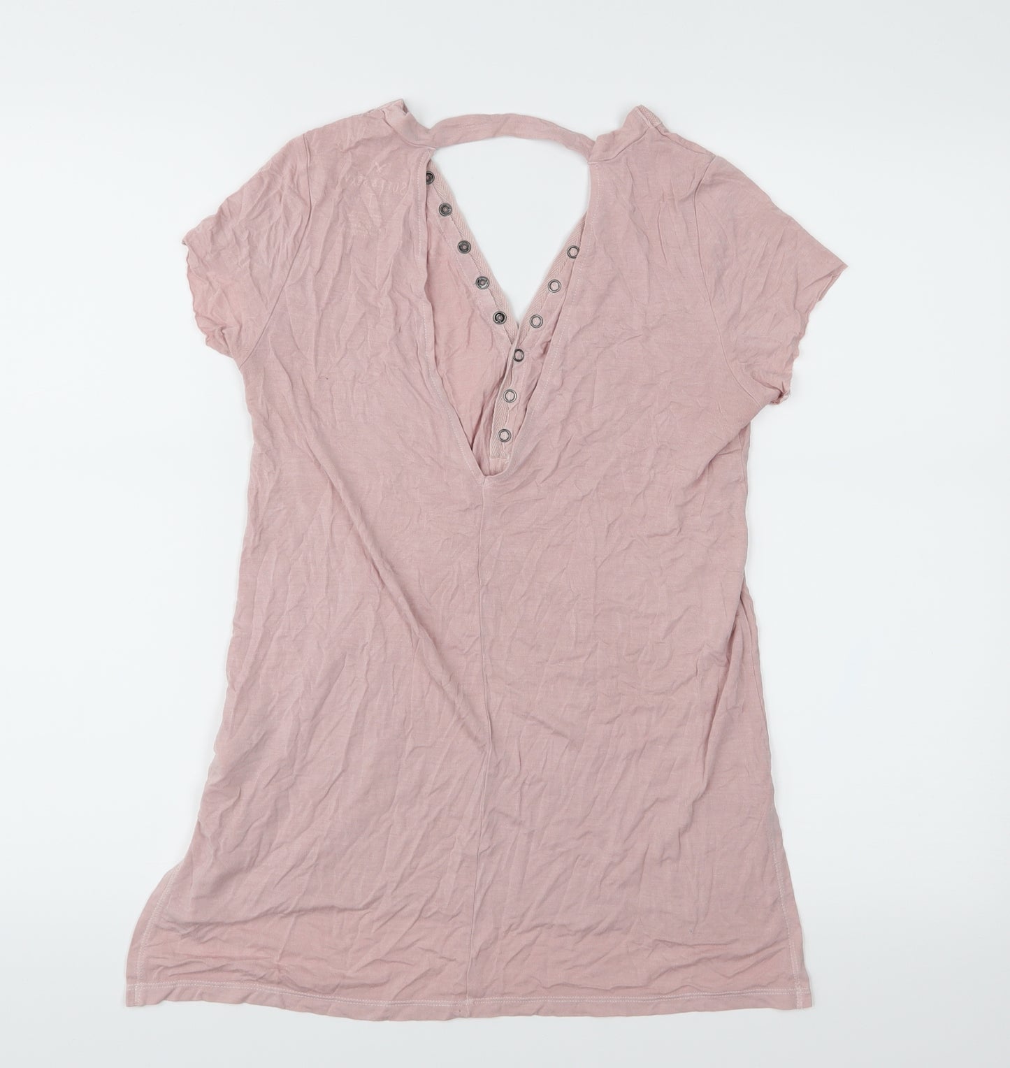 American Eagle Outfitters Womens Pink  Jersey Basic T-Shirt Size XS