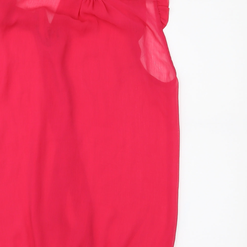 Atmosphere Womens Pink  Chiffon Basic Blouse Size 12