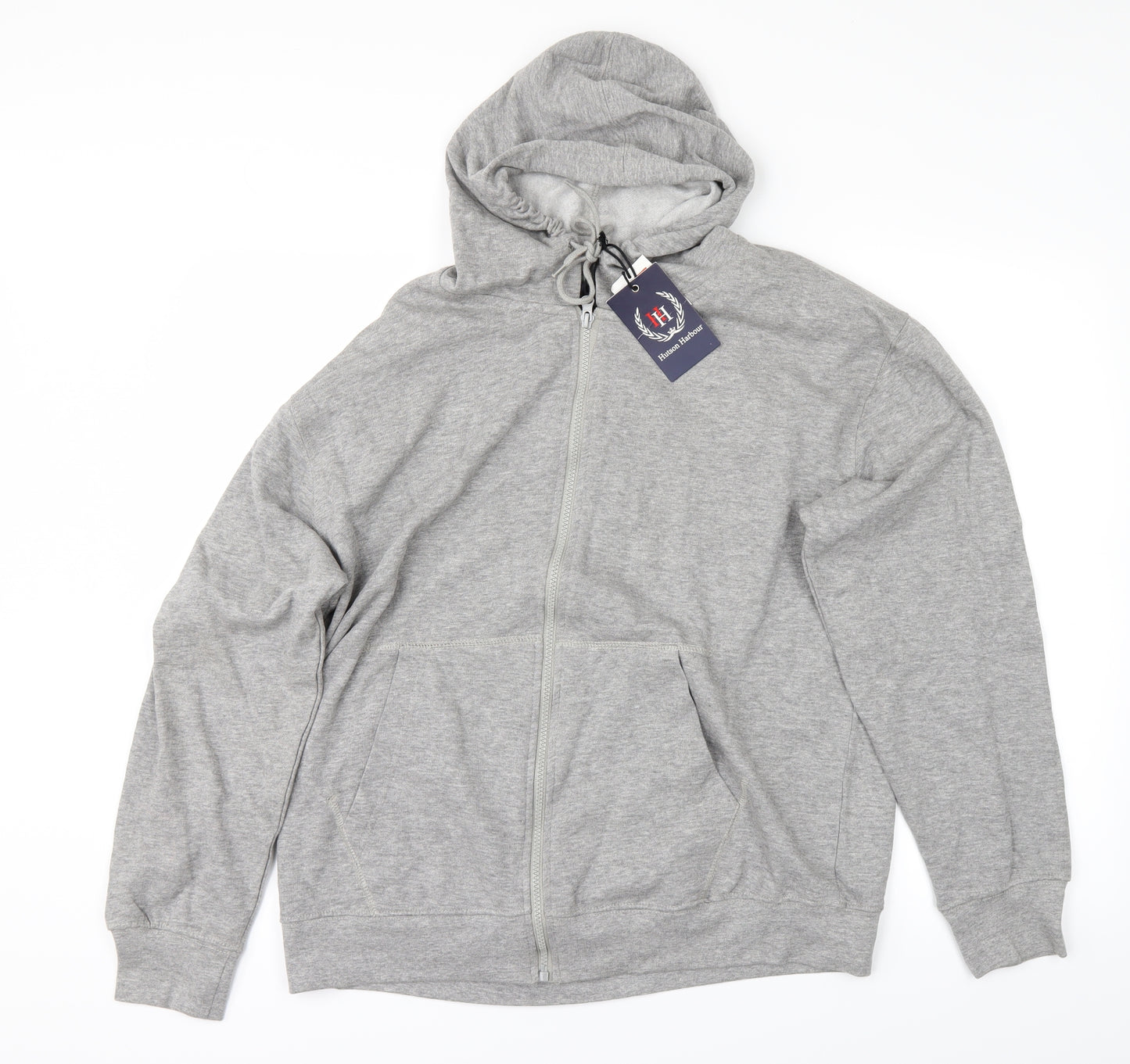 Hutson Harbour Boys Grey   Full Zip Hoodie Size XL