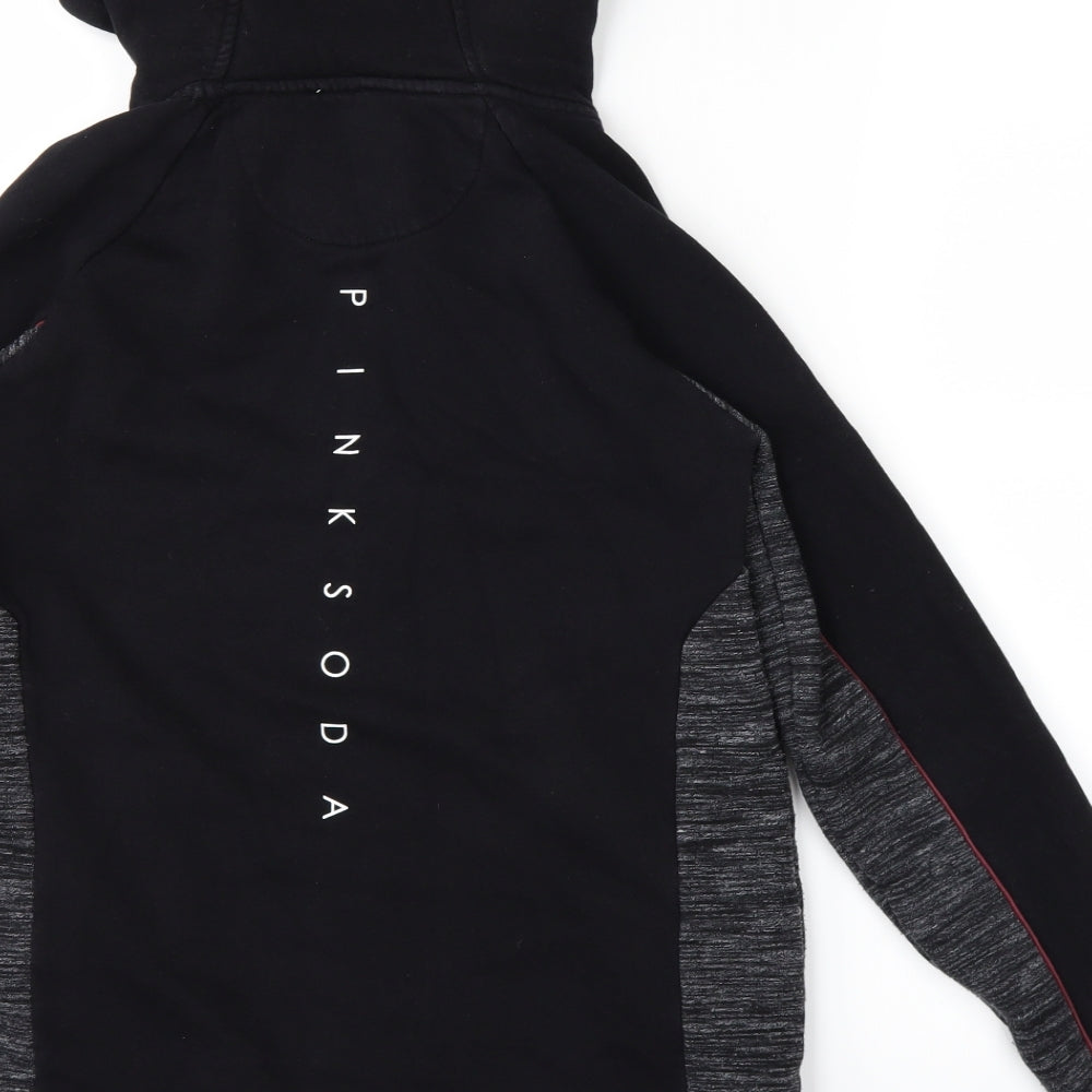 Pink Soda Womens Black   Full Zip Hoodie Size 4