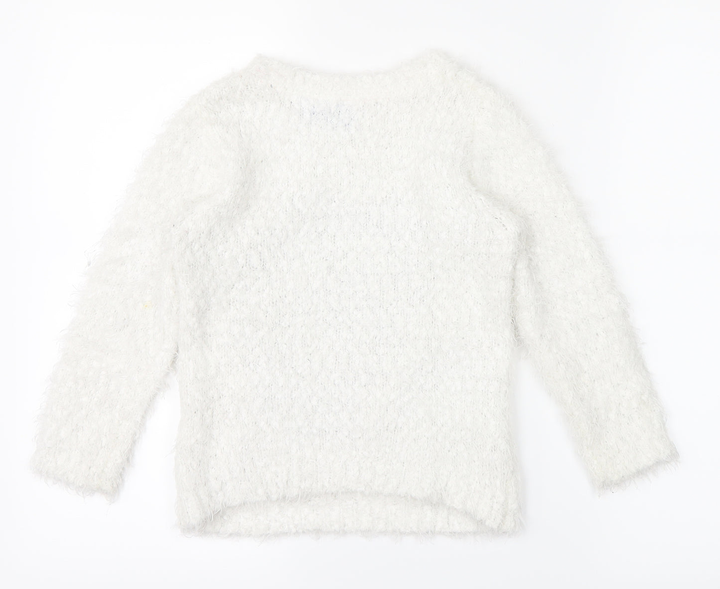 Disney Girls White   Pullover Jumper Size 4-5 Years  - Disney