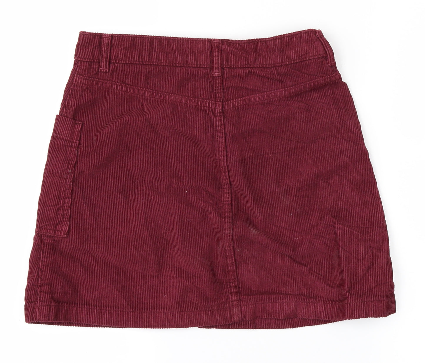 Topshop Womens Purple   A-Line Skirt Size 8