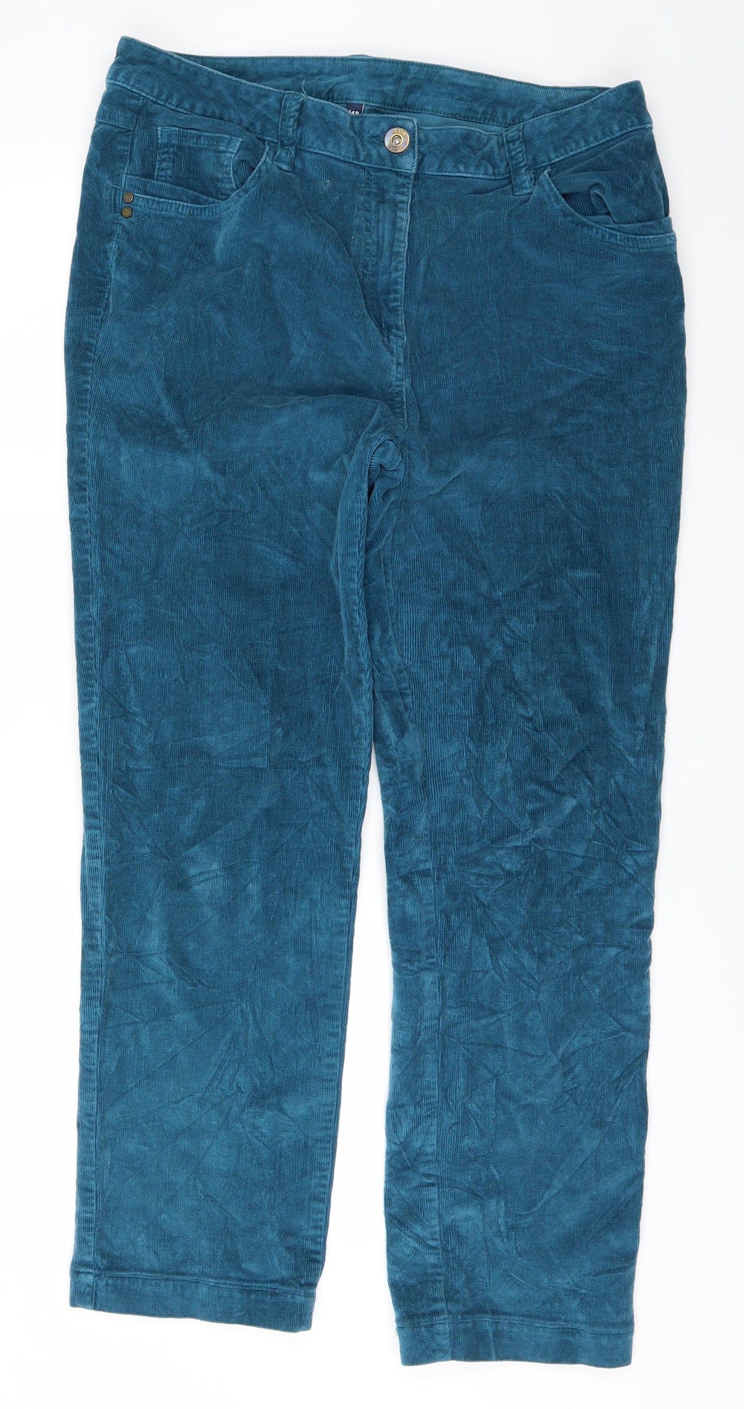 Preworn Womens Blue   Straight Jeans Size 14 L27 in
