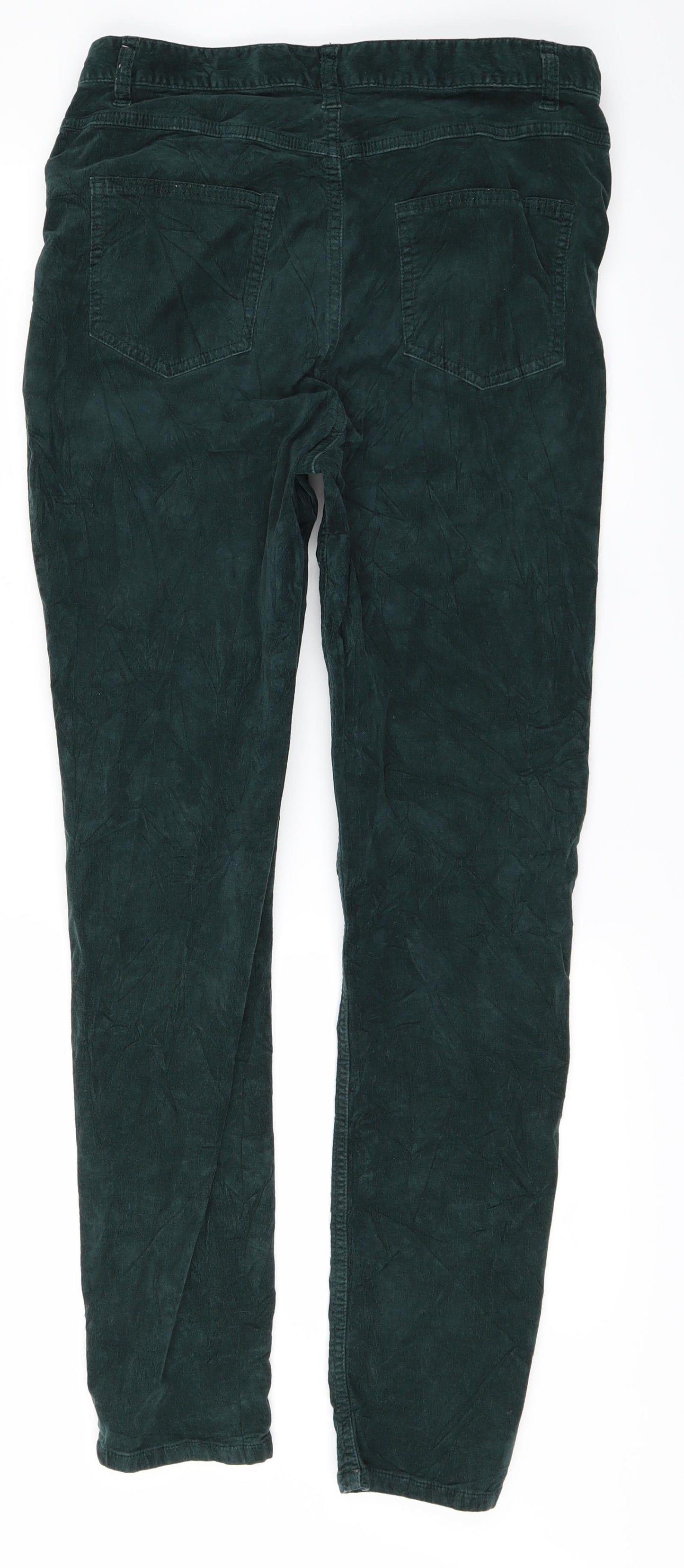 M&S Womens Green   Straight Jeans Size 12 L28 in