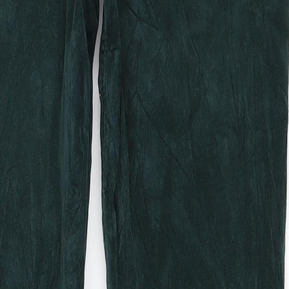 M&S Womens Green   Straight Jeans Size 12 L28 in