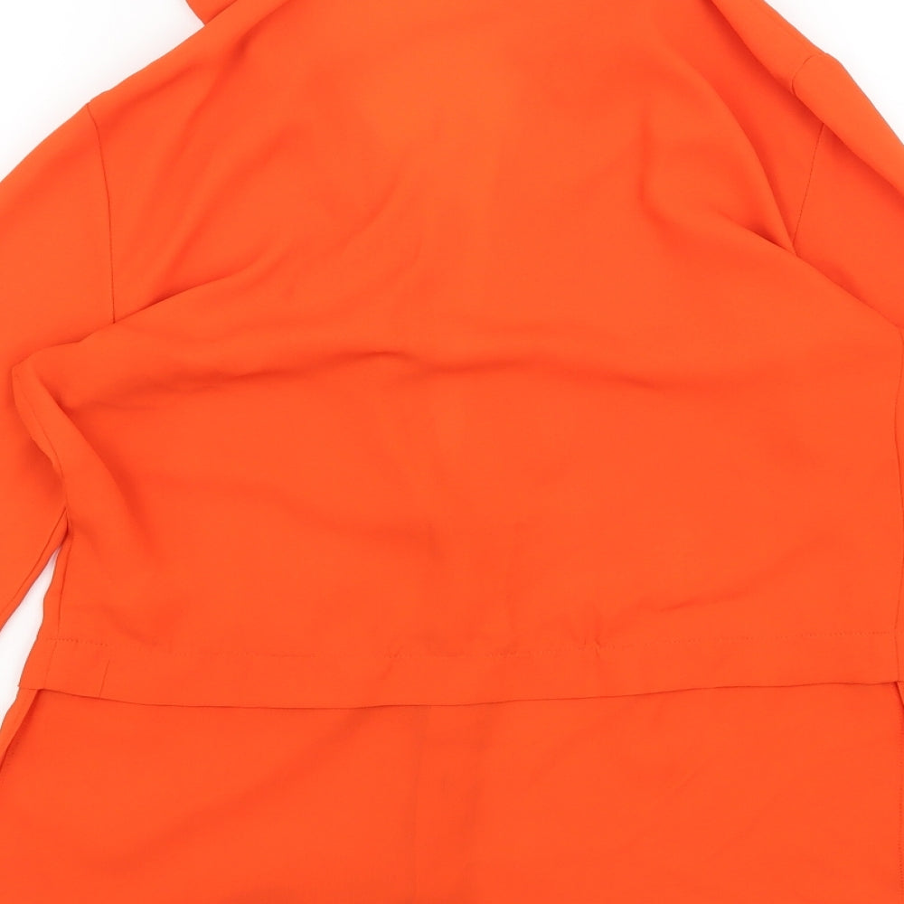 Topshop Womens Orange   Basic Blouse Size 6