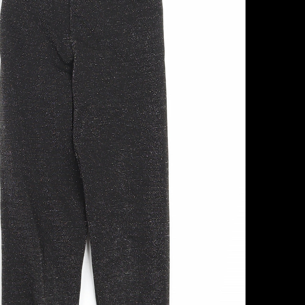 F&F Girls Silver   Pedal Pusher Trousers Size 6-7 Years
