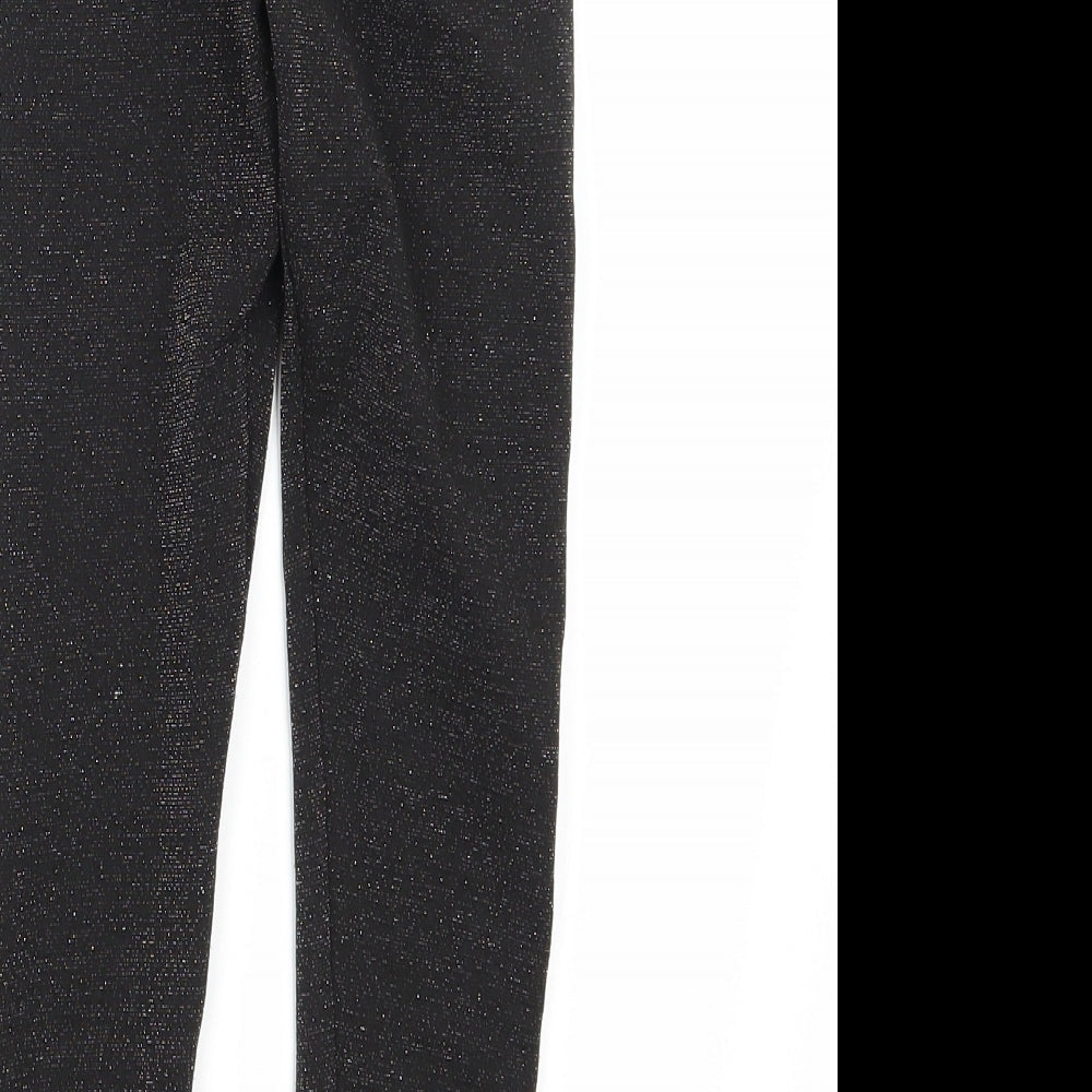 F&F Girls Silver   Pedal Pusher Trousers Size 6-7 Years
