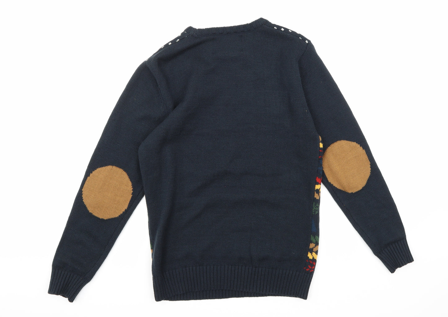 Cedar Wood State Mens Blue  Knit Pullover Jumper Size S  - Christmas
