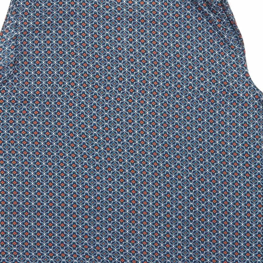 TU Womens Blue Geometric  Camisole Blouse Size 20