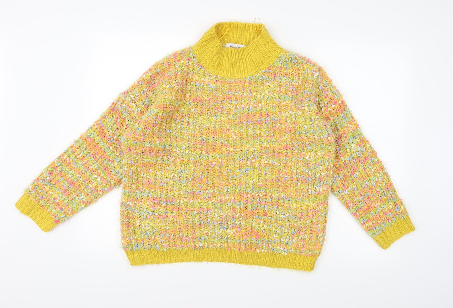Wild flower Womens Yellow  Knit Pullover Jumper Size S