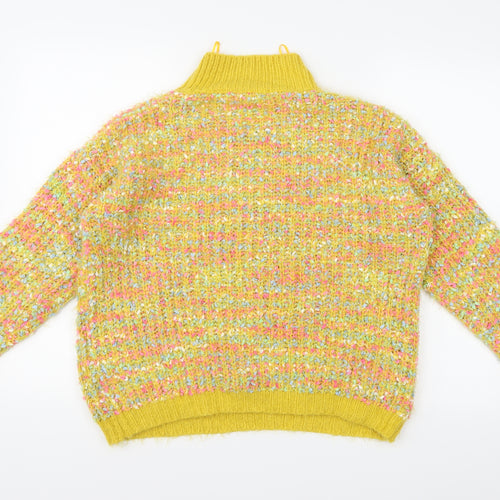 Wild flower Womens Yellow  Knit Pullover Jumper Size S