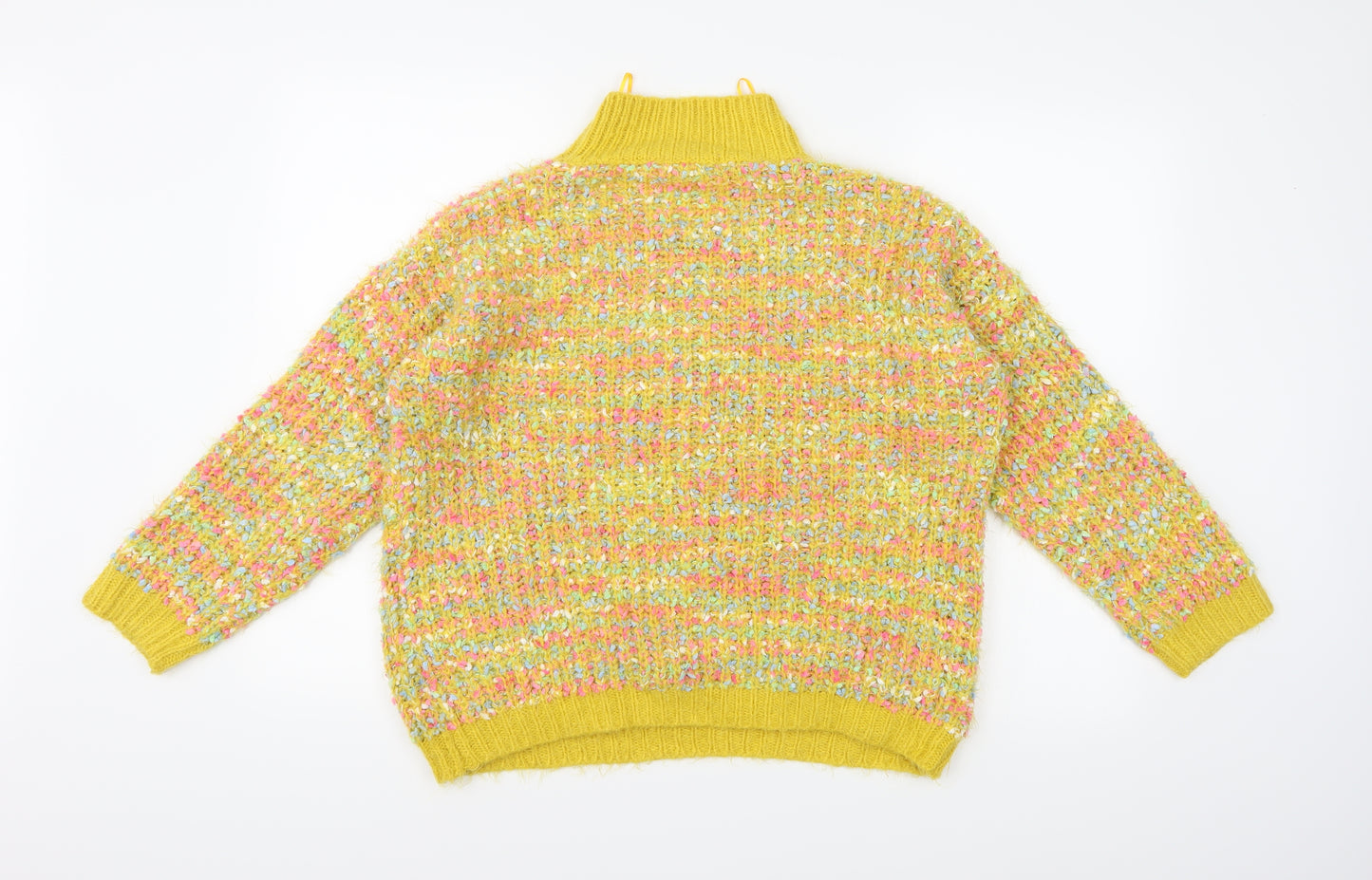 Wild flower Womens Yellow  Knit Pullover Jumper Size S
