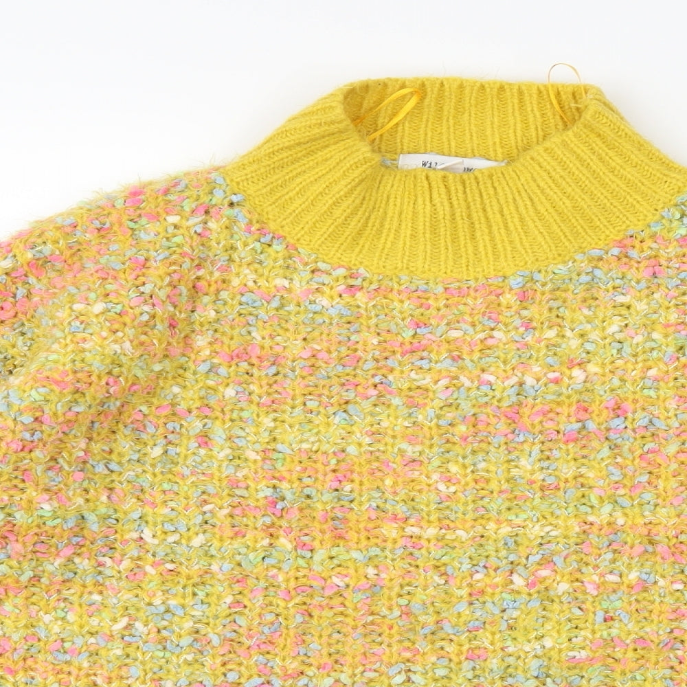 Wild flower Womens Yellow  Knit Pullover Jumper Size S