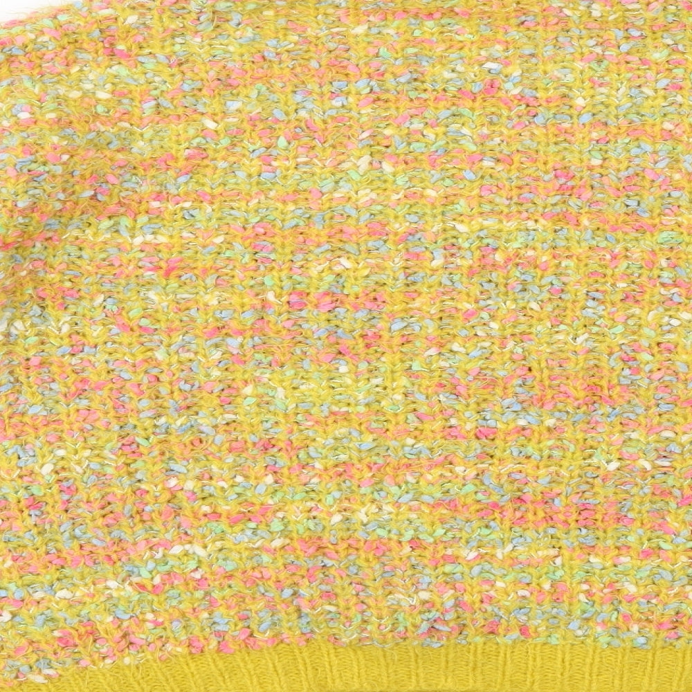 Wild flower Womens Yellow  Knit Pullover Jumper Size S