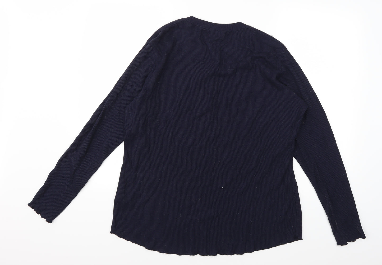 NEXT Womens Blue  Knit Top Pyjama Top Size L