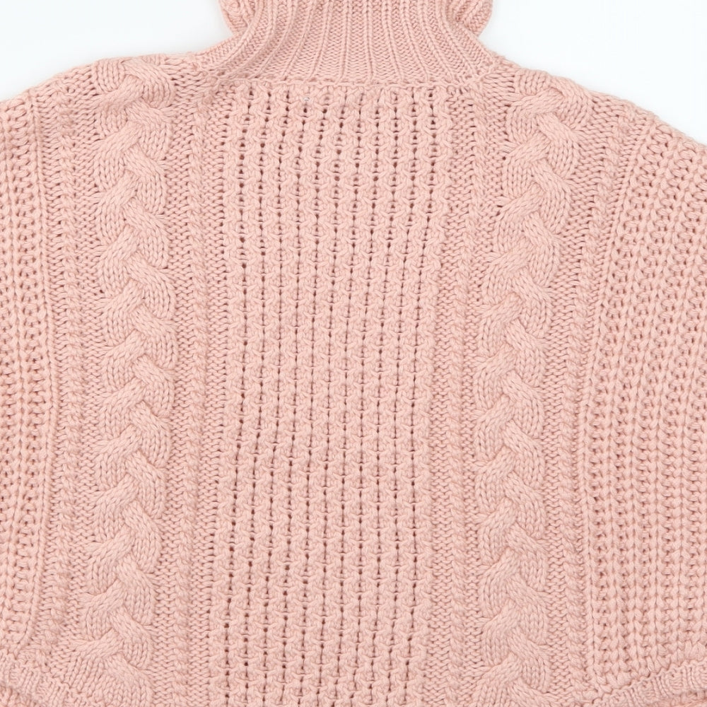 Primark Girls Pink  Knit Pullover Jumper Size 7-8 Years
