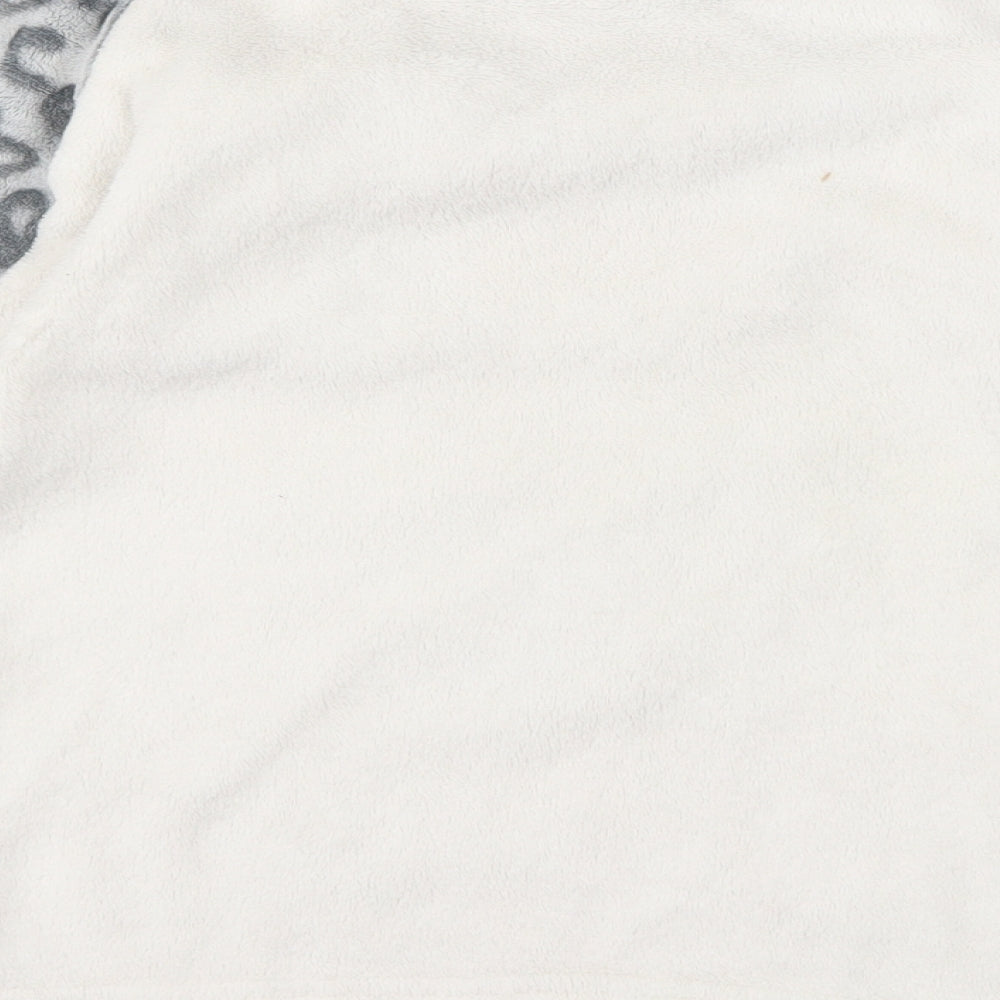 Primark Girls White Animal Print Fleece Top Pyjama Top Size 11-12 Years  - Catnap