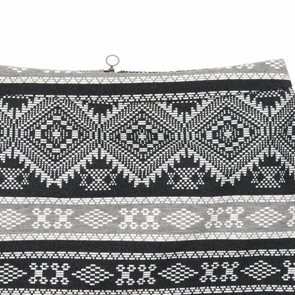 George Womens Multicoloured Geometric  A-Line Skirt Size 14