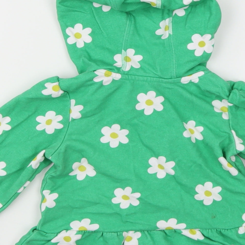 George Girls Green Floral  Jacket  Size 12-18 Months
