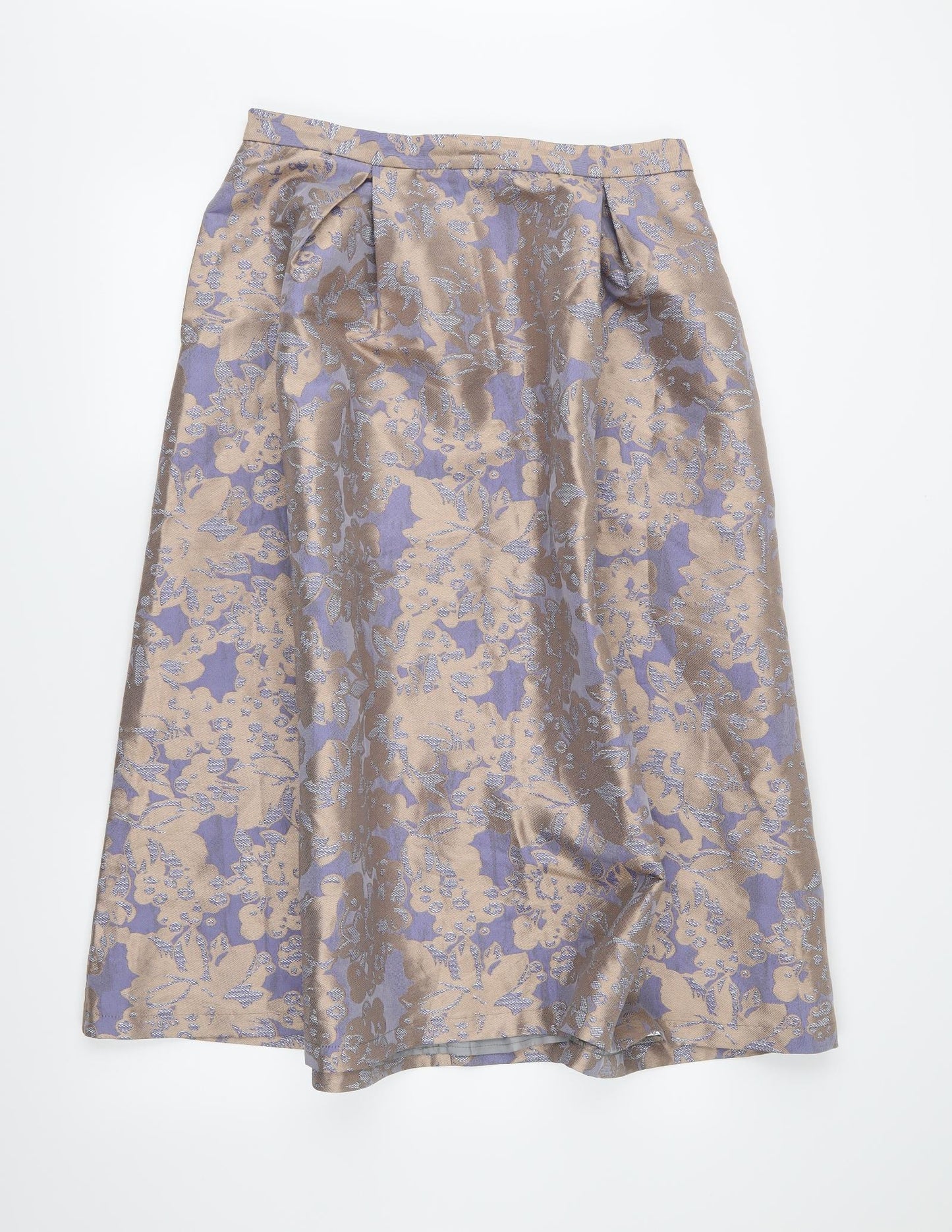 ASOS Womens Purple Floral  A-Line Skirt Size 14