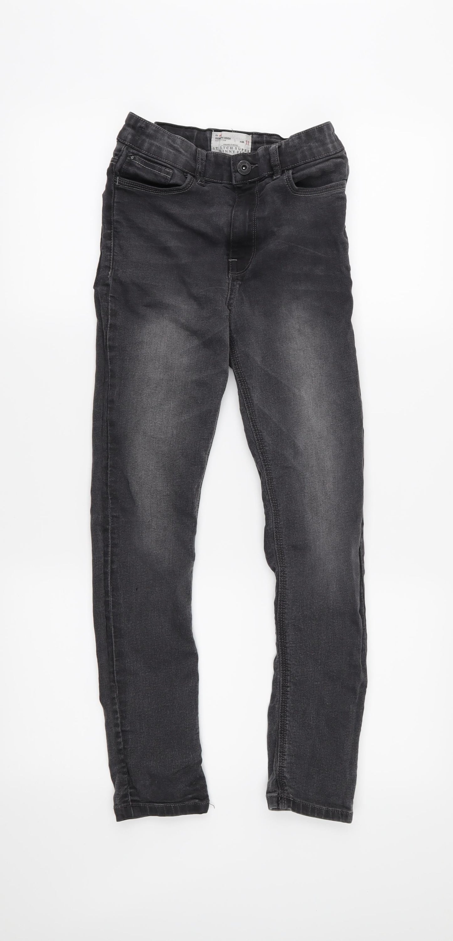 Matalan Boys Black   Skinny Jeans Size 11 Years