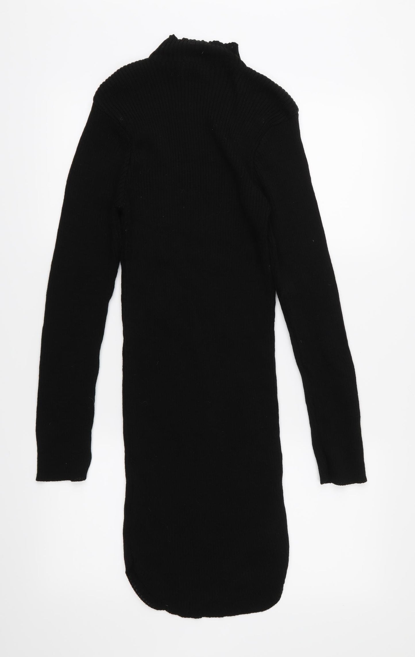 PRETTYLITTLETHING Womens Black   Jumper Dress  Size M