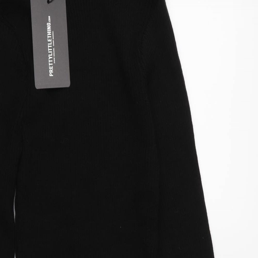 PRETTYLITTLETHING Womens Black   Jumper Dress  Size M