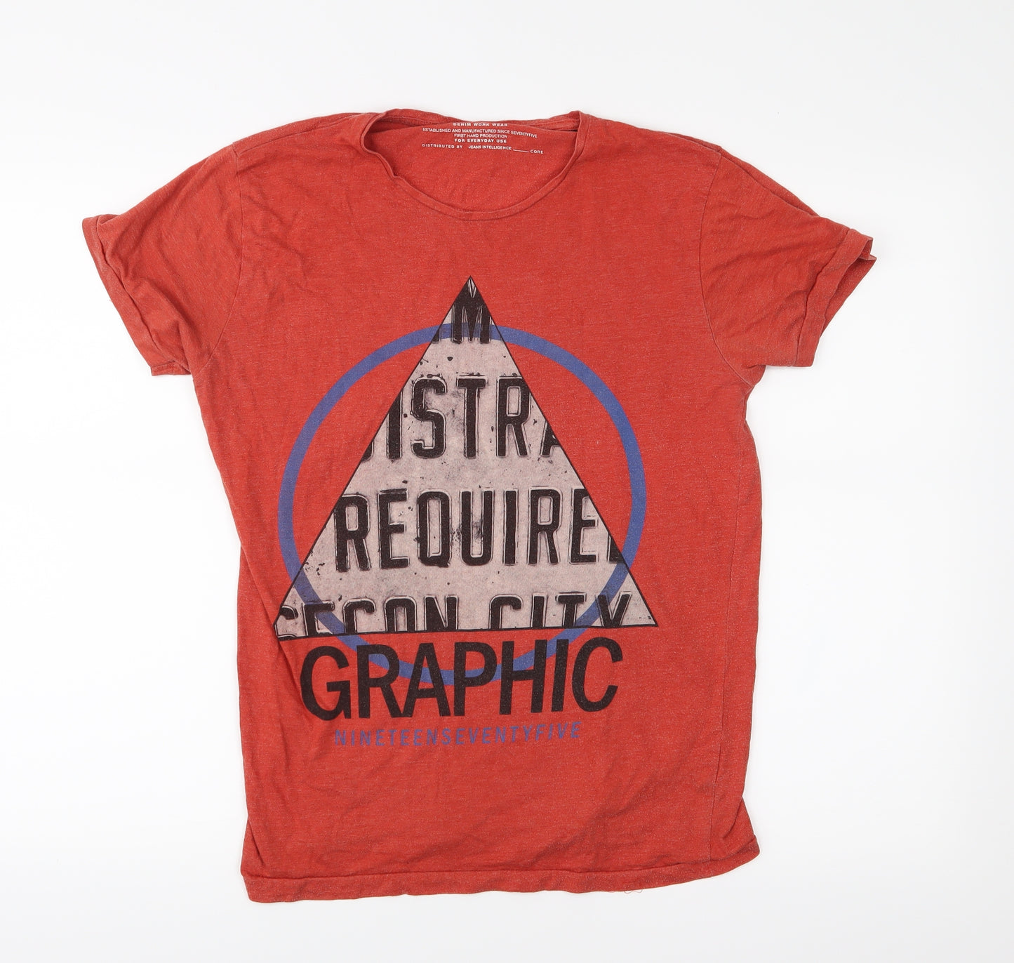 Jack Jones Mens Orange    T-Shirt Size M