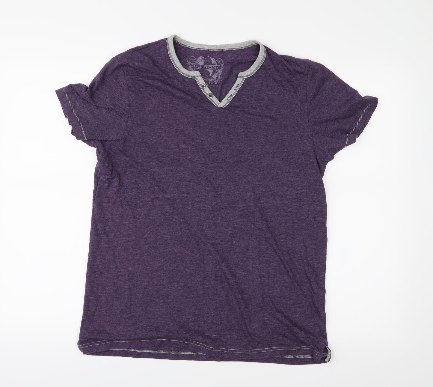 Burton Mens Purple    T-Shirt Size M