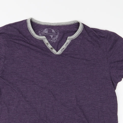 Burton Mens Purple    T-Shirt Size M