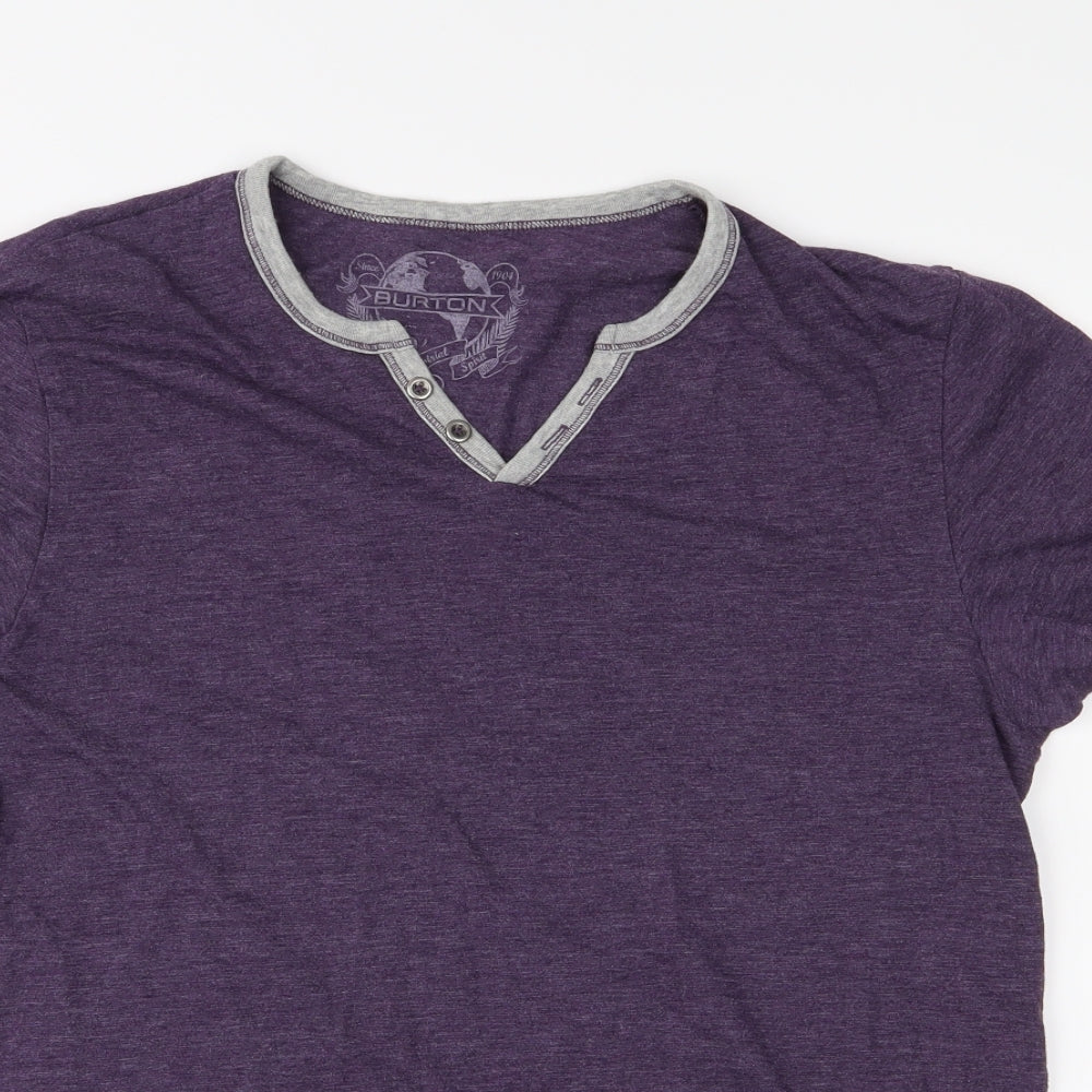 Burton Mens Purple    T-Shirt Size M