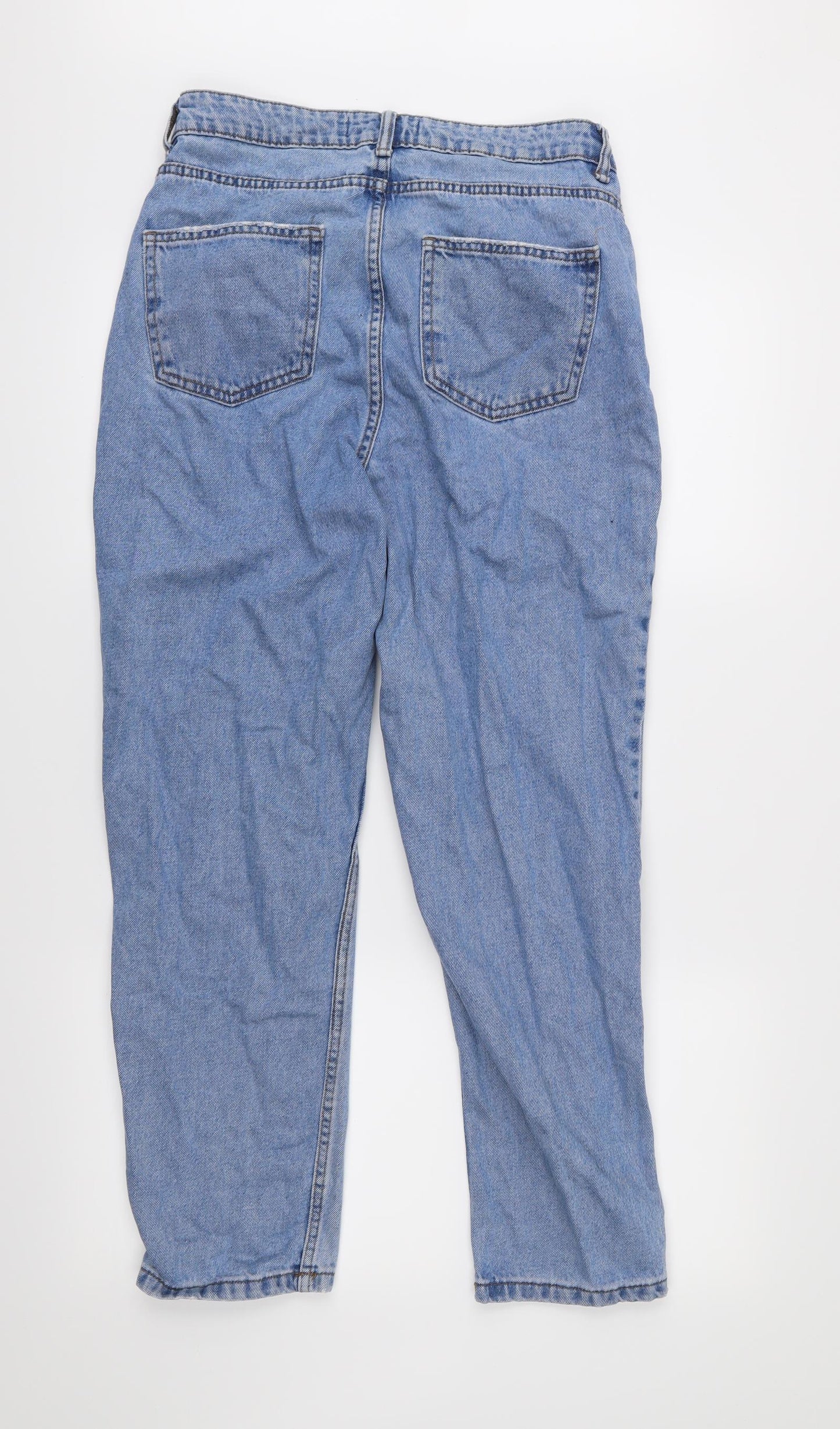 Denim & Co. Womens Blue   Mom Jeans Size 10 L26 in