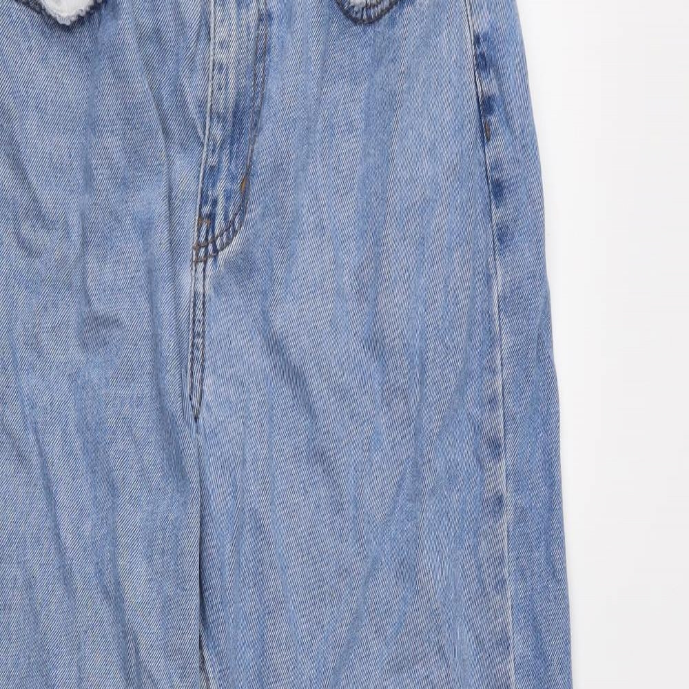 Denim & Co. Womens Blue   Mom Jeans Size 10 L26 in