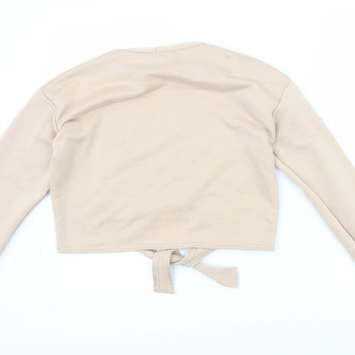 Boohoo Womens Brown   Pullover Sweatshirt Size 12